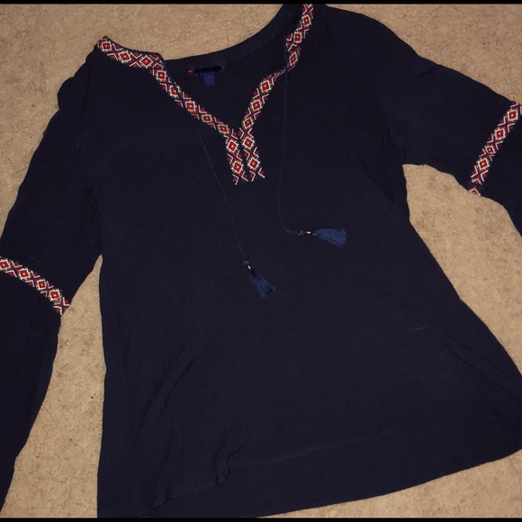 Long sleeve peasant top S - Picture 4 of 5